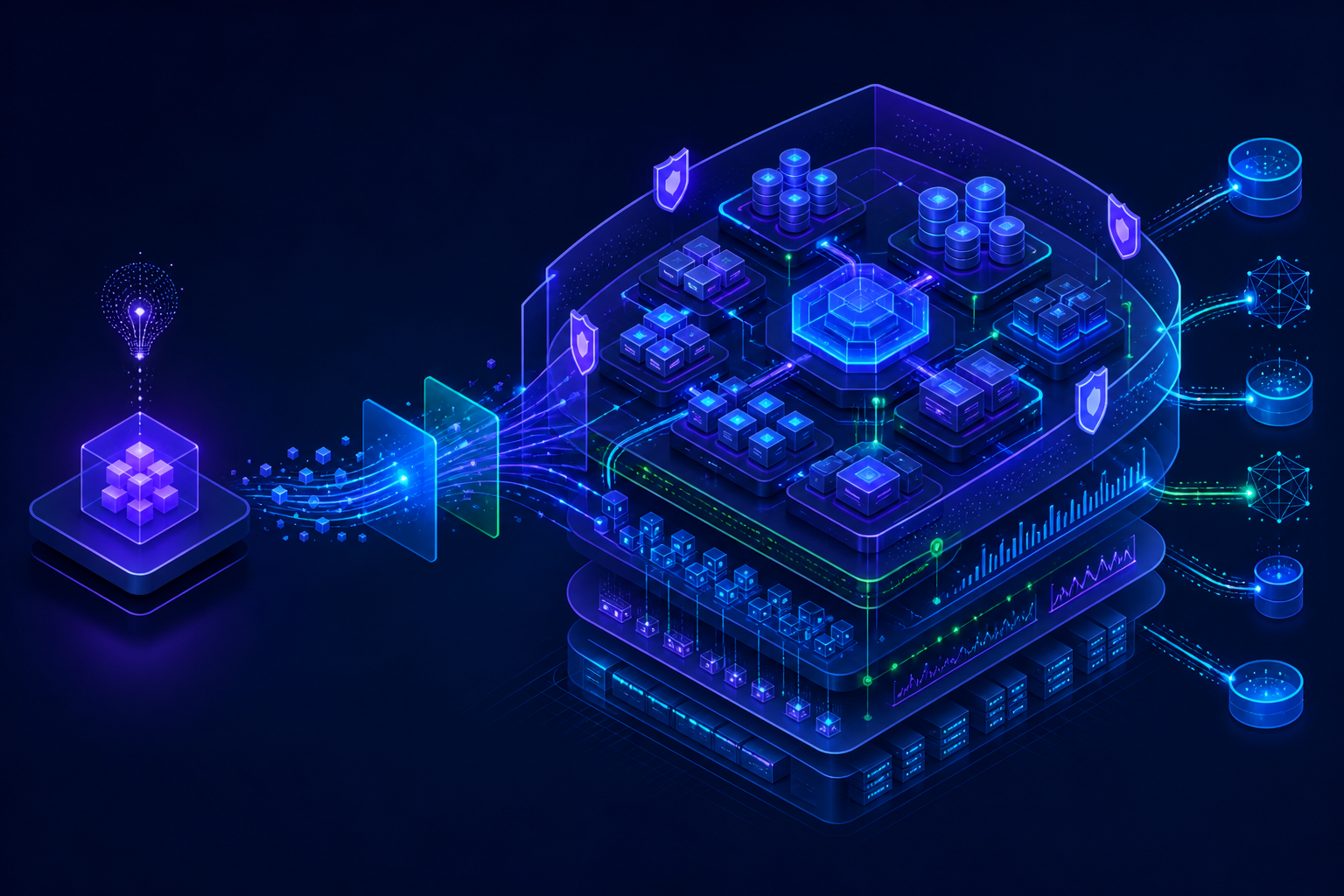 From Prototype to Production: What It Really Takes to Build Enterprise AI Systems engineering illustration