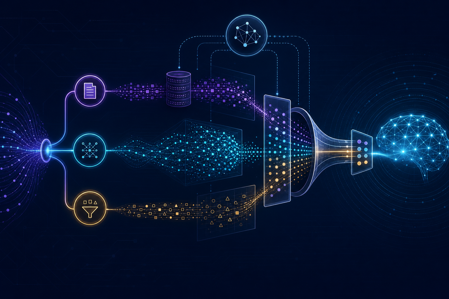 Beyond RAG: Designing Retrieval Pipelines That Stay Accurate as Your Knowledge Base Grows engineering illustration